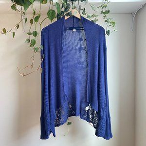 Francesca’s Cardigan with Lace Cutouts & Cuffs